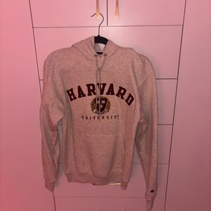 Champion Harvard University Beige Hoodie